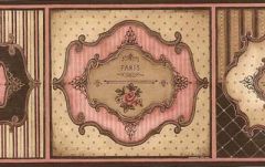 Pink French Chic Wallpaper Border