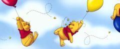 Disneys Winnie the Pooh Balloon Wallpaper Border