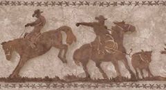 Silhouettes Cowboy Wallpaper Border
