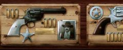 Burgundy Old West Ammo Wallpaper Border