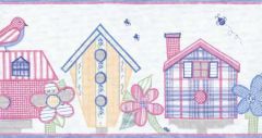Quilted Houses Wallpaper Border