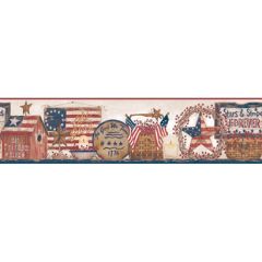 Welcome Home Patriotic Shelf Border
