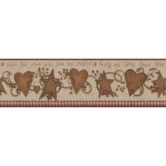 Welcome Home Love & Laughter Tin Star Border