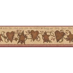 Welcome Home Love & Laughter Tin Star Border