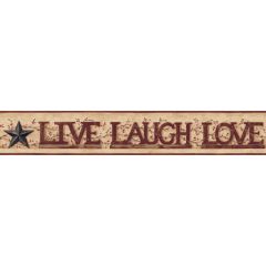 welcome Home Live, Laugh, Love Word Block Border        