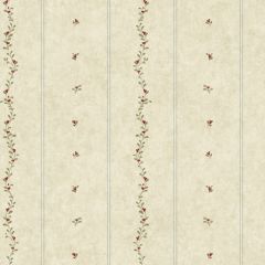 Welcome Home Mini Leaves Stripe Wallpaper