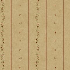 Welcome Home Mini Leaves Stripe Wallpaper