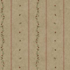 Welcome Home Mini Leaves Stripe Wallpaper
