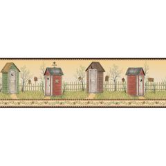 Welcome Home Country Outhouse Border