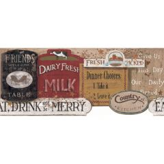 Welcome Home Country Kitchen Sign Border