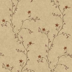 Welcome Home Star Berry Vine Wallpaper
