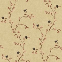 Welcome Home Star Berry Vine Wallpaper
