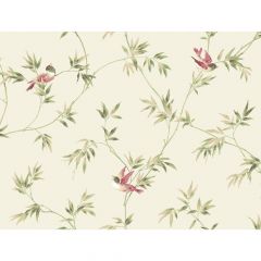 Ashford House Blooms Songbirds Wallpaper