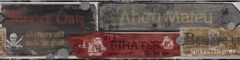 Charcoal Weather Pirate Sign Wallpaper Border ZB3113BD