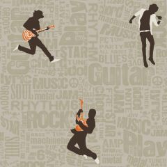 Boys Will Be Boys Rocker Wallpaper