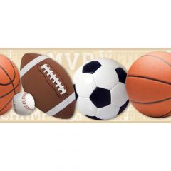 Boys Will Be Boys Sports Ball Border