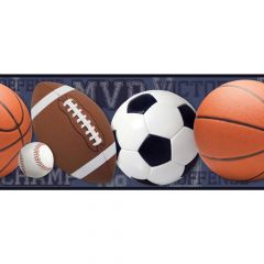 Boys Will Be Boys Sports Ball Border