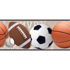 Boys Will Be Boys Sports Ball Border