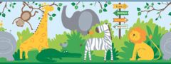 An Exotic Day at the Zoo Wallpaper Border ZB3207BD