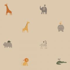 Neutral Exotic Day at the Zoo Wallpaper ZB3213