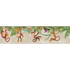 Boys Will Be Boys Monkey Border