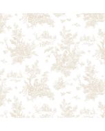 AB27655 Toile Wallpaper Beige Abby Rose 3 Norwall Wallcovering
