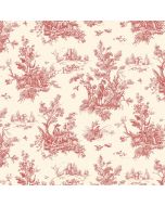 AB27657 Toile Wallpaper Red, Ochre Abby Rose 3 Norwall Wallcovering