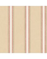 AB42411 Shabby Stripe Wallpaper Beige, Red, Green Abby Rose 3 Norwall Wallcovering