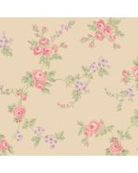 AB42414 Chic Rose Wallpaper Purple, Pink, Green Abby 3 Norwall Wallcovering