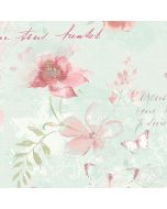 AB42430 Memento Wallpaper Teal, Pink Abby Rose 3 Norwall Wallcovering