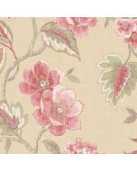 AB42438 Chloe Wallpaper Beige, Green, Pink Abby Rose 3 Norwall Wallcovering