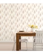 AB42446 Flora Wallpaper Beige, Grey Abby Rose 3 Norwall Wallcovering