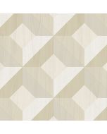 CK36619 Dimensonal Diamonds Wallpaper Beige CREATIVE KITCHENS Norwall Wallcovering