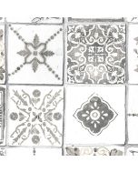 CK36620 Morrocan Tiles Wallpaper Grey, Beige CREATIVE KITCHENS Norwall Wallcovering