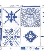 CK36621 Morrocan Tiles Wallpaper Blue CREATIVE KITCHENS Norwall Wallcovering
