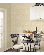 CK36632 Chalkboard Wallpaper Beige CREATIVE KITCHENS Norwall Wallcovering
