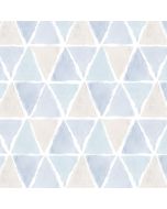 CK36638 Kitchen Triangle Wallpaper Blue, Beige CREATIVE KITCHENS Norwall Wallcovering