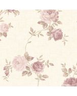 CN26565 Rose Trail Wallpaper Pink, Beige, Cream, Green Garden 2 Norwall Wallcovering