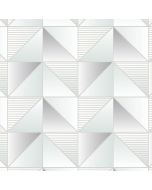 Cubist Wallpaper Green, Mint, Metallic Silver, Silver GX37632