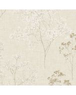 FH37508 Queen Anne's Lace Wallpaper Beige, Wheat Farmhouse Living Norwall Wallcovering