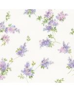 FK26933 Lilac Sprigs Wallpaper Purple, Pink, Green Pretty Prints 4 Norwall Wallcovering