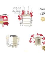 FK34425 Bee Hive Wallpaper Red, Yellow, Black Fresh Kitchens 5 Norwall Wallcovering