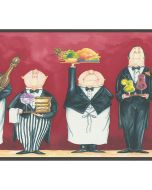 FK78453 Butlers Wallpaper Border Red, Black Fresh Kitchens 5 Norwall Wallcovering