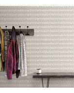 GX37609 Zig Zag Wallpaper Black, Pepper, Grey GeometriX Norwall Wallcovering