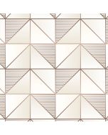 GX37629 Cubist Wallpaper Cream, Rose Gold, Gold GeometriX Norwall Wallcovering