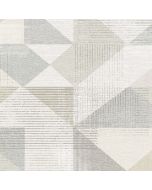 GX37651 Silk Screen Geometric Wallpaper Beige, Grey GeometriX Norwall Wallcovering