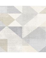 GX37655 Silk Screen Geometric Wallpaper Grey, Beige GeometriX Norwall Wallcovering