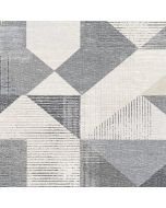 GX37657 Silk Screen Geometric Wallpaper Black, Taupe GeometriX Norwall Wallcovering