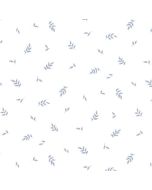 KB25622 Kitchen Leaves Wallpaper Blue Elements Norwall Wallcovering