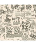 KC28503 Newspaper Wallpaper Beige, Black Fresh Kitchens 5 Norwall Wallcovering